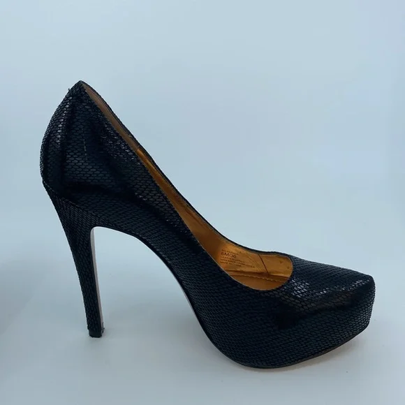 BCBG GENERATION BG-PARADE Leather Heel Shoes for WOMEN - Black - Size 6M - Picture 5 of 13